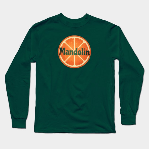 Mandolin Orange Retro Long Sleeve T-Shirt by Trigger413